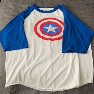 Captain America baseball tee